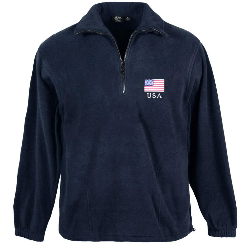 Men's Made in USA 1/4 Zip Fleece Sweater