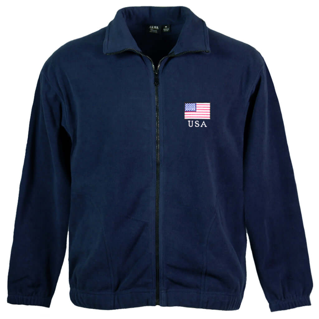 Men's Made in USA Full Zip Fleece Jacket