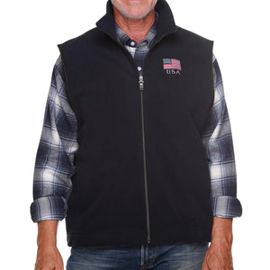 Men's Made in USA Full Zip Fleece Vest
