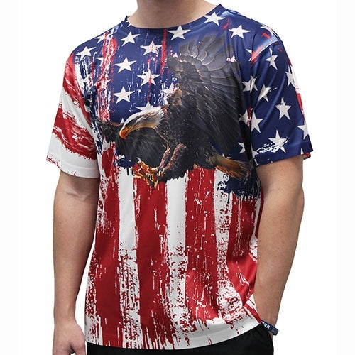 V shape Neck T-shirt – Eagle Printed design