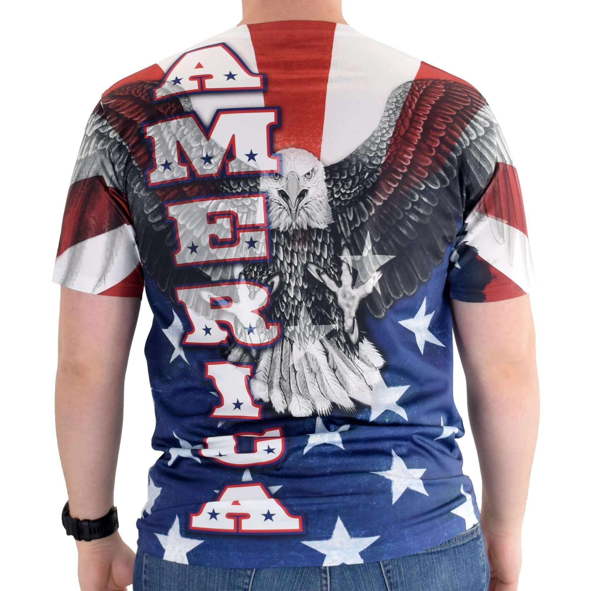 Men's American Bald Eagle Quick Dry T-Shirt