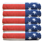 Load image into Gallery viewer, Made in USA American Flag Beach Towel 30 X 60
