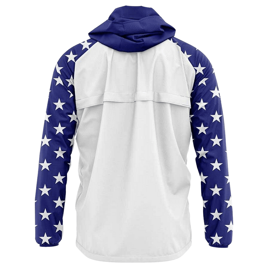 USA Flag Full Zip Rain Jacket