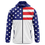 Load image into Gallery viewer, USA Flag Full Zip Rain Jacket
