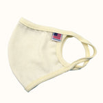 Load image into Gallery viewer, MADE IN USA Flag Solid Face Mask Beige
