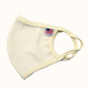 MADE IN USA Flag Solid Face Mask Beige