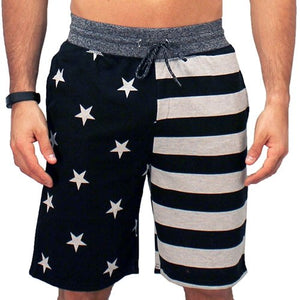 Mens American Stars and Stripes Jogger Shorts - The Flag Shirt