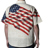 Load image into Gallery viewer, Woven Benji American Flag Mens Shirt - The Flag Shirt
