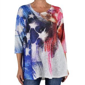 Women's Made in USA Abstract Fireworks Tunic