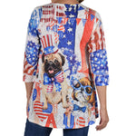 Load image into Gallery viewer, Women&#39;s Made in USA Patriotic Pug Party Tunic
