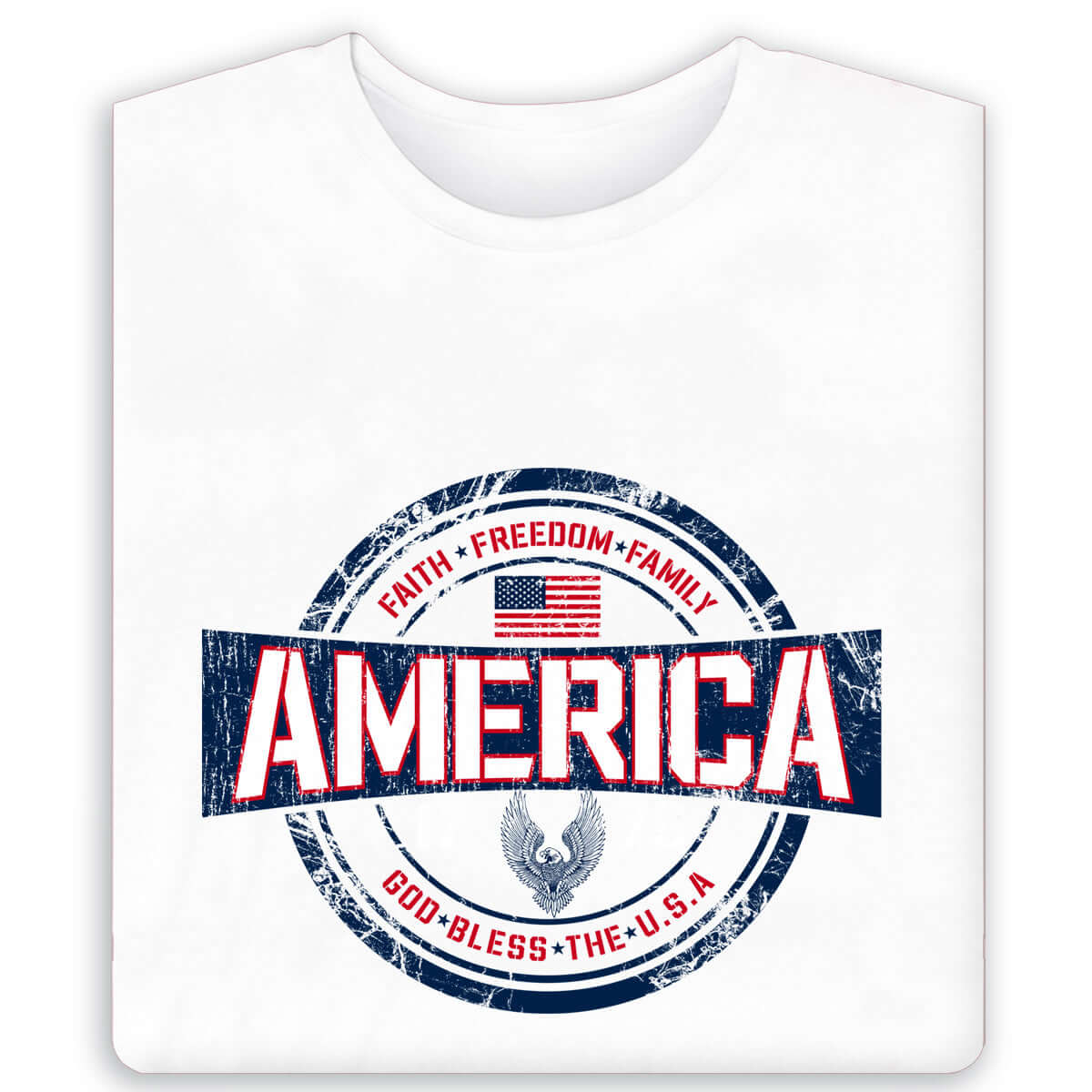 Men's Faith Freedom and Family T-Shirt