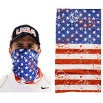 Load image into Gallery viewer, Cloth Gaiter Scarf with American Flag - the flag shirt
