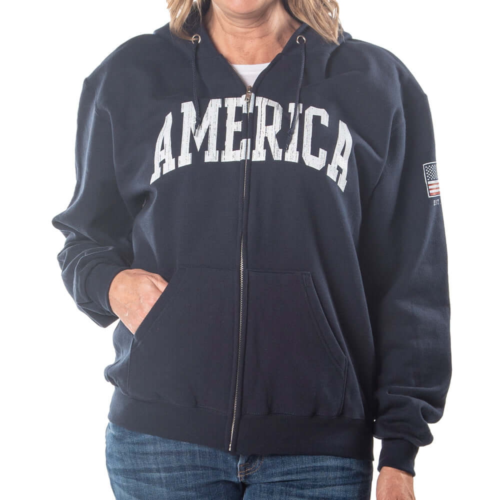Unisex Champion America 1776 Full Zip Sweatshirt