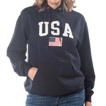 Load image into Gallery viewer, Unisex Champion USA American Flag Hoodie
