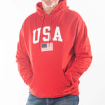 Load image into Gallery viewer, Unisex Champion USA American Flag Hoodie
