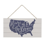 Load image into Gallery viewer, Home of the Brave 3 Piece Patriotic Decor Bundle
