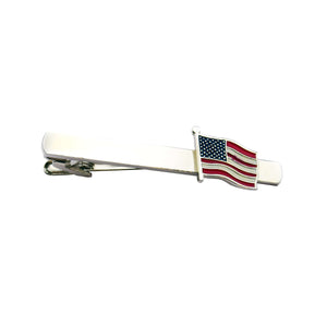 American Flying Flag Tie Clip
