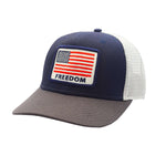 Load image into Gallery viewer, Freedom Flag Snapback Trucker Hat
