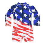 Load image into Gallery viewer, USA American Flag Toddler Onesie Swimsuit - The Flag Shirt
