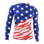 Load image into Gallery viewer, USA Sublimation Men Long Sleeve Rash Guard - The Flag Shirt
