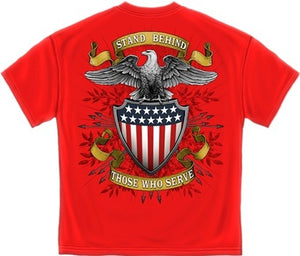 Stand Behind Those Who Serve Mens T-shirt - The Flag Shirt