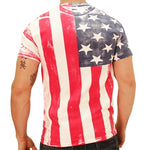 Load image into Gallery viewer, American Flag Vertical Mens T-Shirt - The Flag Shirt
