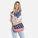 Load image into Gallery viewer, Stars and Stripes Crossbody Small Messenger Bag
