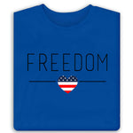 Load image into Gallery viewer, Women&#39;s Freedom Flag Heart T-Shirt
