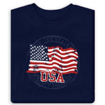 Load image into Gallery viewer, Men&#39;s USA Flag Stamp Long Sleeve T-Shirt
