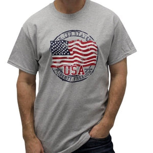 USA Liberty and Freedom Mens T-Shirt - The Flag Shirt