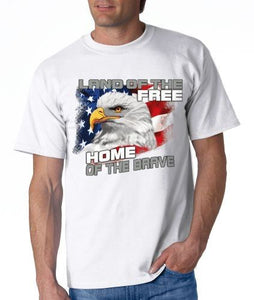 Land of the Free Eagle Mens T-Shirt - The Flag Shirt