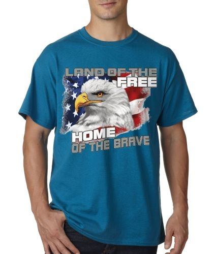 Land of the Free Eagle Mens T-Shirt - The Flag Shirt