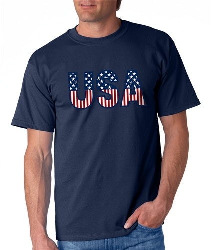 USA Stars and Stripes Mens T-Shirt - The Flag Shirt