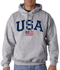 USA American Flag Hooded Sweatshirt - The Flag Shirt