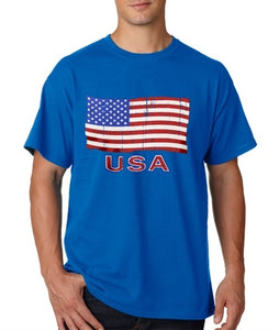 USA Waving Flag Mens T-Shirt - The Flag Shirt
