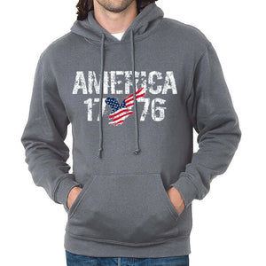 Made in USA America 1776 Hooded Sweatshirt