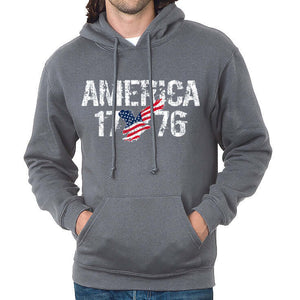 Made in USA America 1776 Hooded Sweatshirt - Main Image