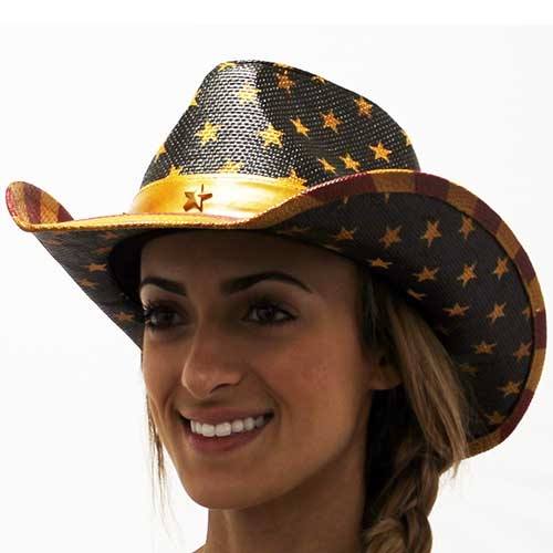Womens Western American Flag Cowboy Hat - The Flag Shirt