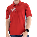 Load image into Gallery viewer, mens liberty classic polo shirt red - the flag shirt
