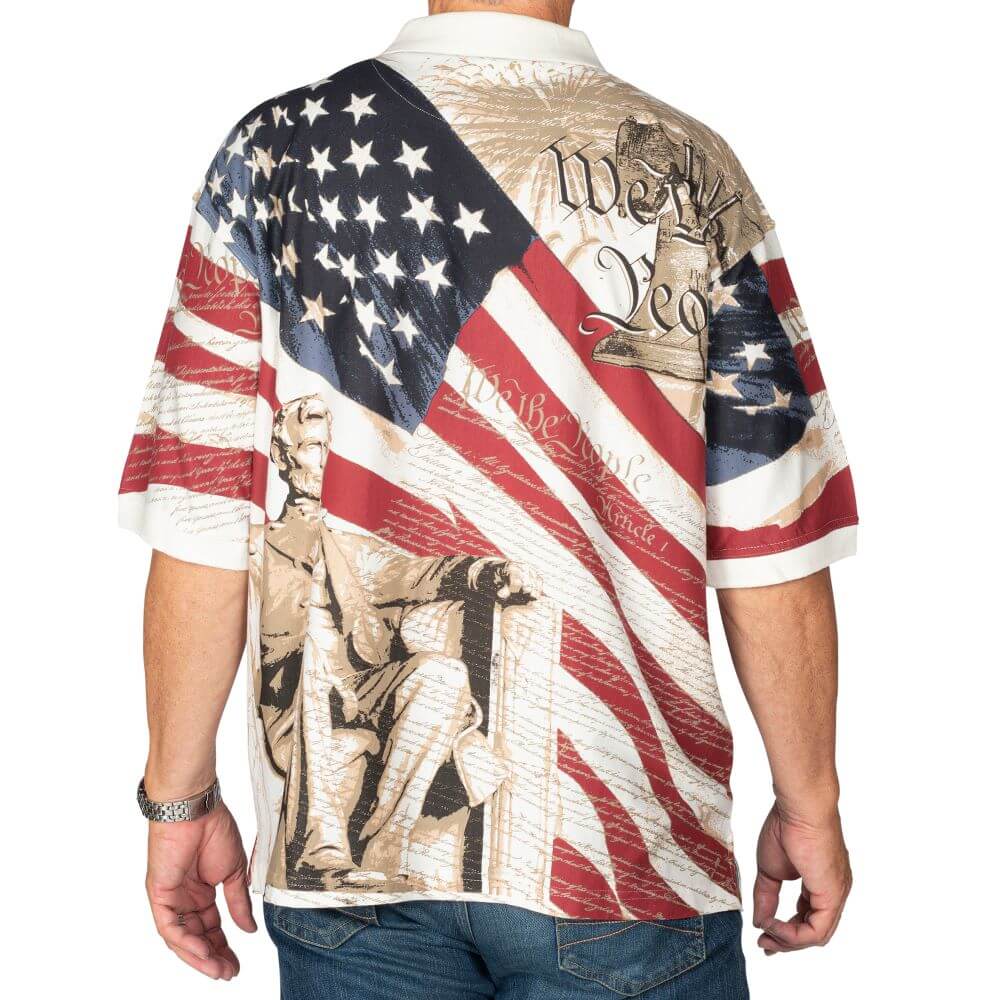 Men's Abraham Lincoln 100 % Cotton Polo Shirt