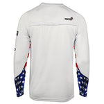 Load image into Gallery viewer, Patriotic Mens Liberty Fishing Shirt - White
