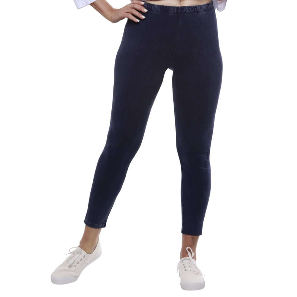 Women's Made in USA Mineral Washed Cotton Leggings