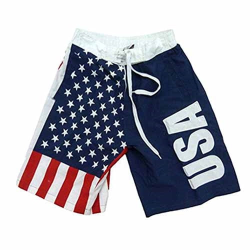 Men's American Flag Board Shorts1