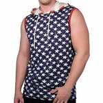 Load image into Gallery viewer, Mens Muscle Tank all over star print

