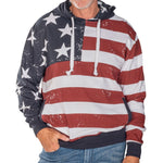 Load image into Gallery viewer, Men&#39;s Vintage American Flag Hoodie Sweatshirt
