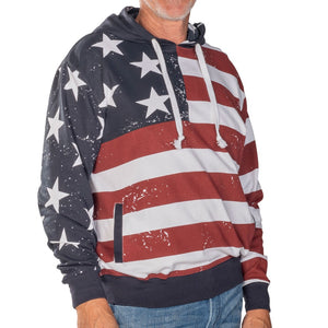 Men's Vintage American Flag Hoodie Sweatshirt – The Flag Shirt