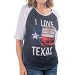 Load image into Gallery viewer, Texas Love Rhinestone Top
