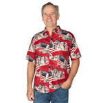 Load image into Gallery viewer, Men&#39;s USA Icons Button Down Shirt, Hat, and Wristband Bundle
