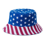Load image into Gallery viewer, Reversible American Flag Bucket Hat

