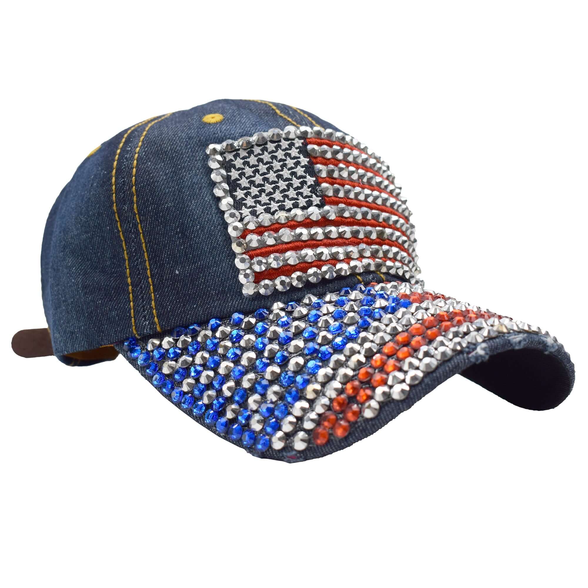 American Flag Bling Hat